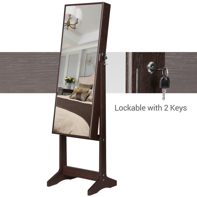 Ebern Designs Aganlane 16.2'' Wide FreeStanding Jewelry Armoire with